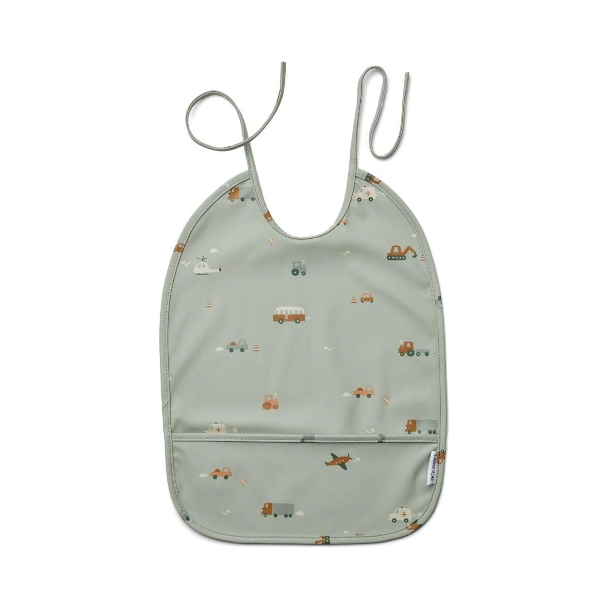 Liewood Lai Bib vehicles/dove blue mix (9873) ONE SIZE LW14774-9873-ONE SIZE-CU