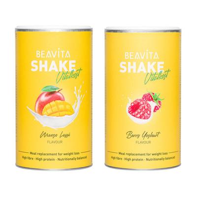 Binikifigur-Set Beavita Himbeere-Joghurt + Mango Lassi 2x572 g Pulver