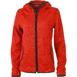 James & Nicholson Damen Strickfleece Kapuzenjacke Fleece-Jacke JN588