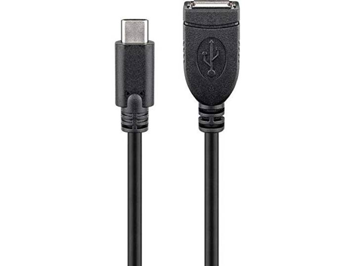 Goobay 55470 USB-C verlengkabel, zwart