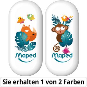 Maped Radiergummi Jungle Fever, 103702, sortiert, für Bleistifte, PVC-frei, aus Gummi