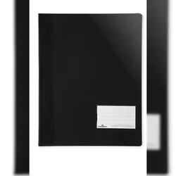 Durable Sichthefter A4 überbreit sw mit Fenster und Innentasche