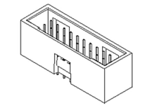 Molex Einbau-Stiftleiste (Standard) 15800163 Tube