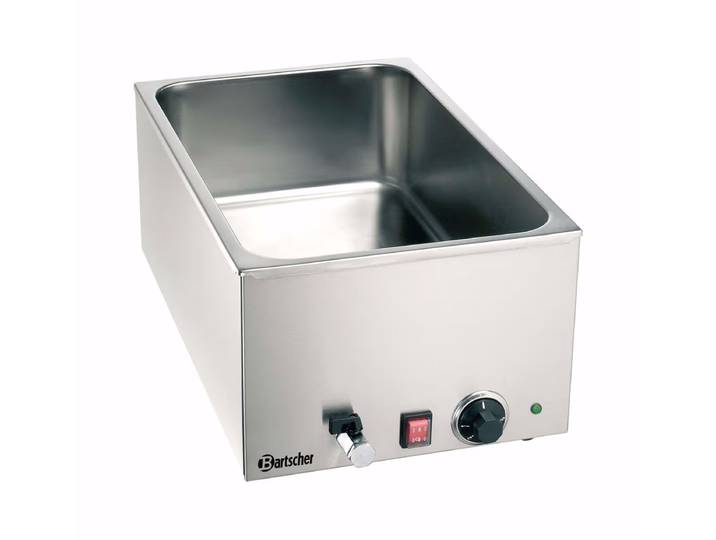 Bartscher Bain-Marie GN 1/1-150mm, mit Ablasshahn – Gastro Inventar/Gastro Einrichtungen – edelstahl