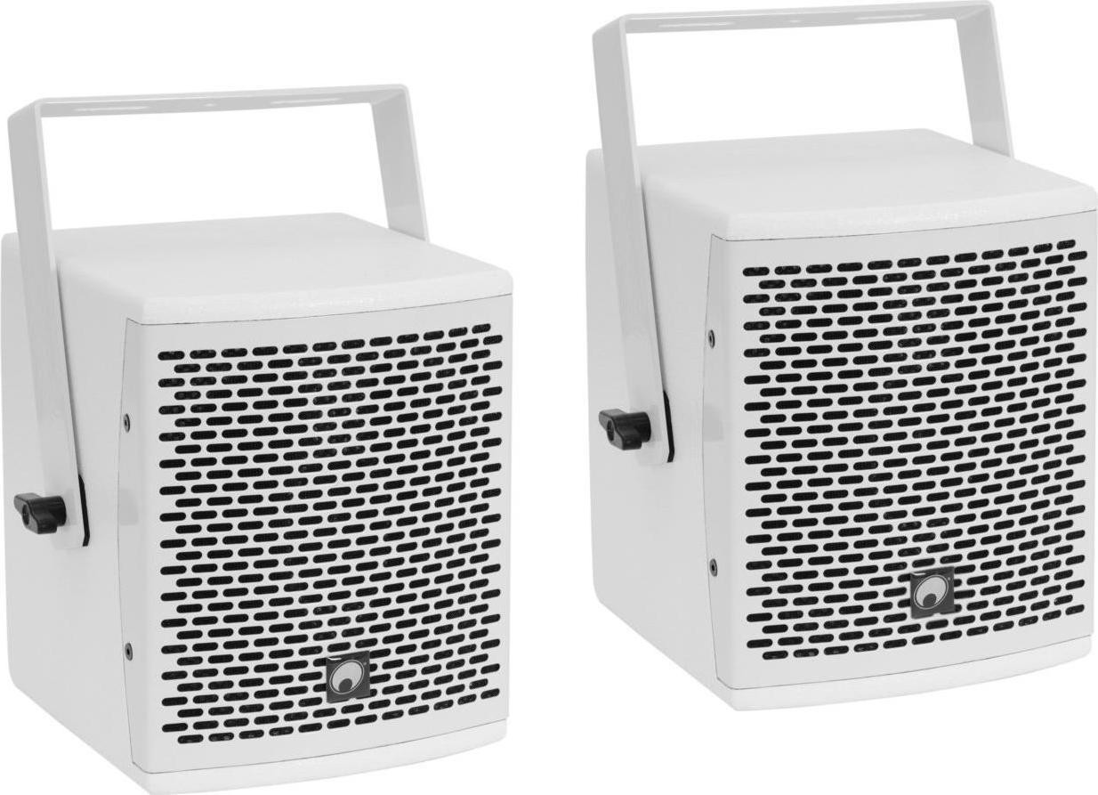 Omnitronic MOLLY-6 wit bekabelde satellietluidsprekers met houder 1 paar 130 W