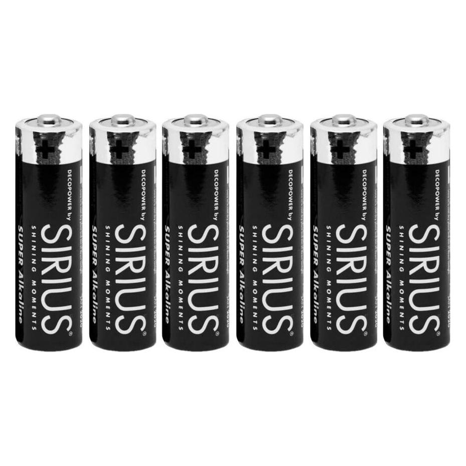 Sirius Batterien AA 6er Pack (6 Stk., AA) (88803)