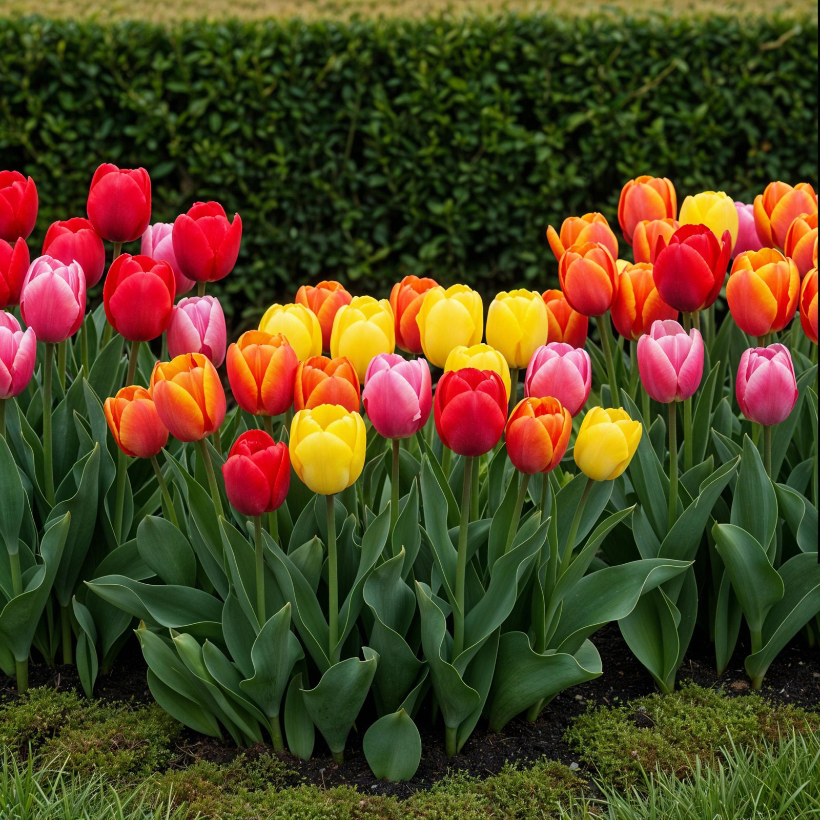 Exotenherz Tulpen Darwin hybride mix, kleurrijke mix, 40 stuks