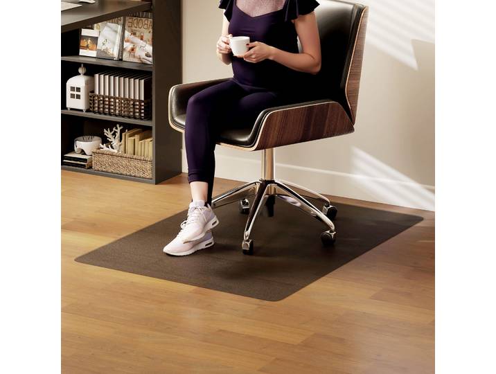 HOMCOM Tapis Chaise Bureau Transparent 120x90cm Antidérapant