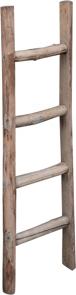 Decoratieve houten handdoekladder voor badkamer en woonkamer, Hoogte: 100 cm