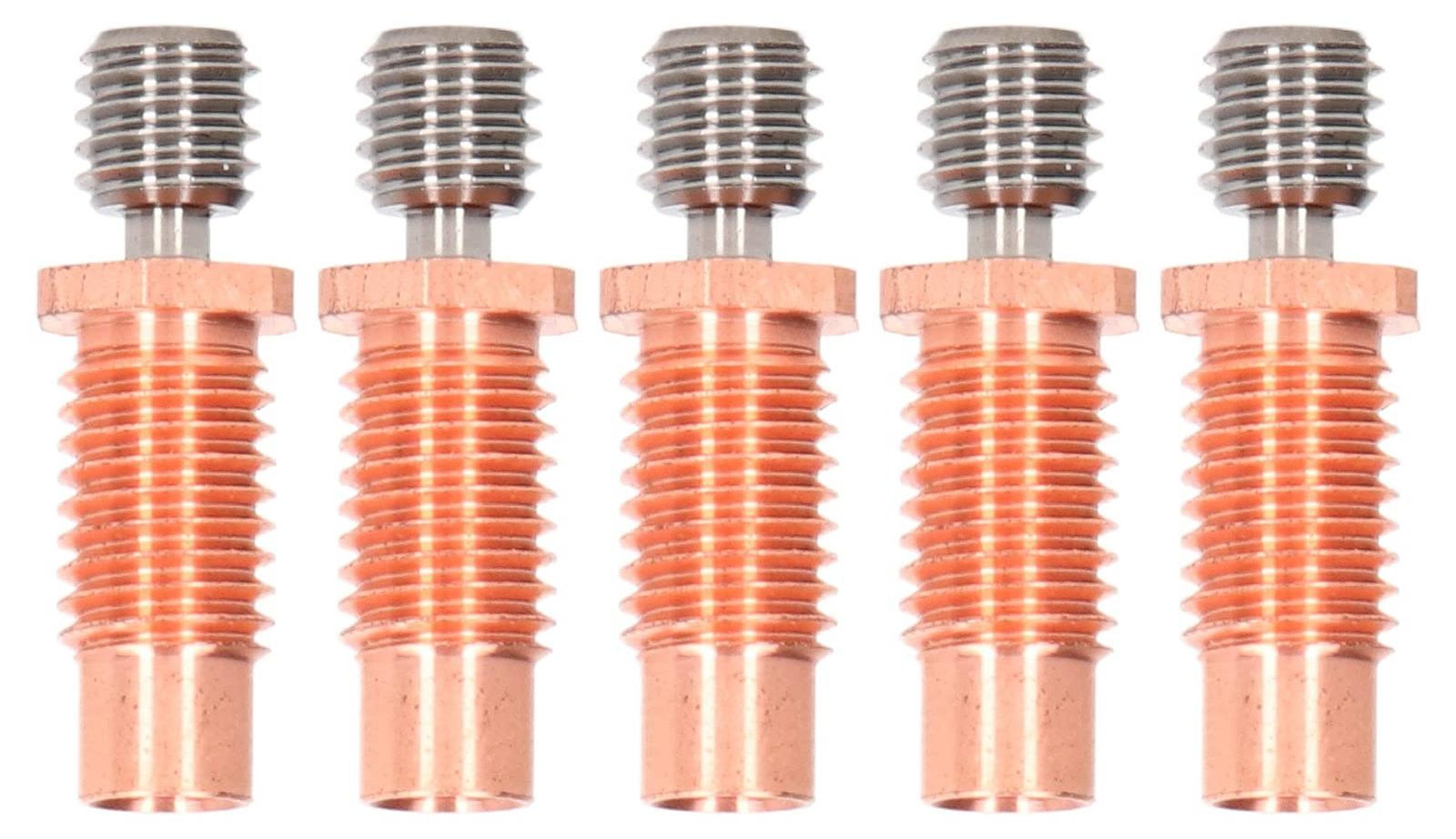 Dripio Bimetal warmtebreker, 5 stuks, met M6/M7 schroefdraad, voor 3D-printers