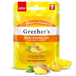 GRETHERS Ginger Lemon zuckerfrei Past.Mini Beutel 30 g