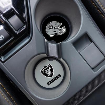 Evergreen Las Vegas Raiders 4-Piece Ceramic Car Coaster Set