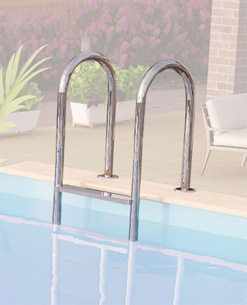 KARIBUHOLZT Pool X4 wassergrau inkl. Vlies, Folie blau 16938045