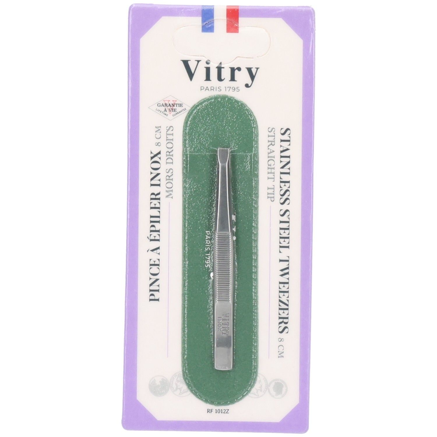 Vitry R12 Pincet Epil Recht Inox 1 St Pinzette