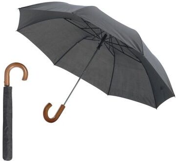 Ombrello pieghevole LUMINA in poliestere, manico legno, Ø106 cm Personalizzate o neutre