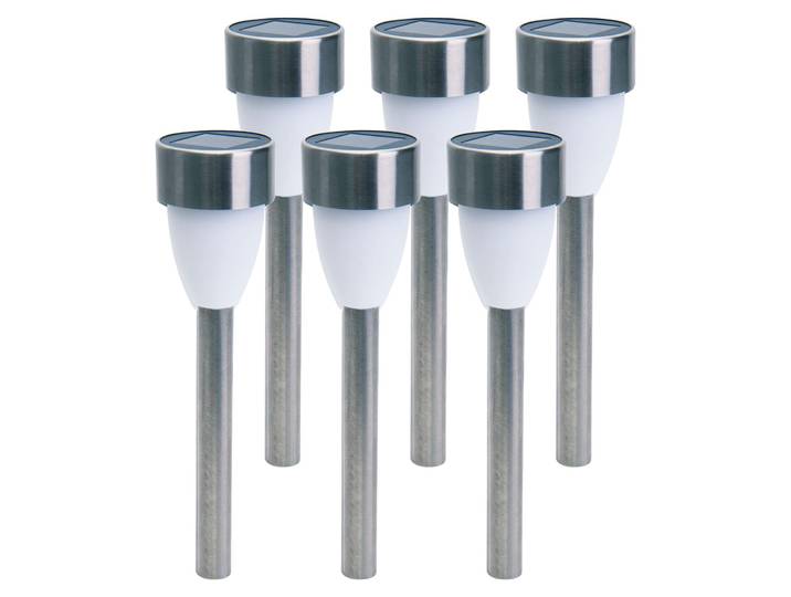 Solarleuchte Garten Erdspieß 6er Set Solarlampe Außen Wegelampe Solar 4135006