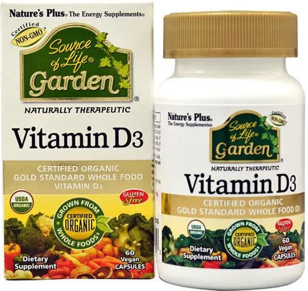 Natures Plus Garden Vitamin D3 60 Tabs
