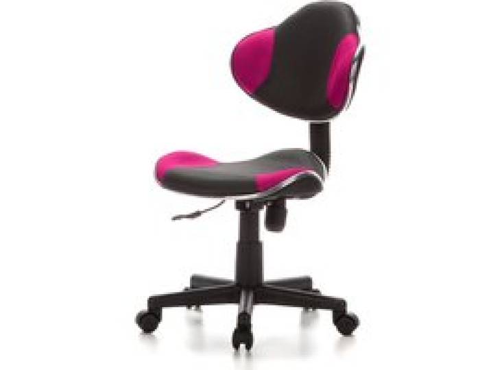 HJH OFFICE Chaise de bureau pour enfant / Chaise enfant KIDDY GTI-2 (gris/rose)