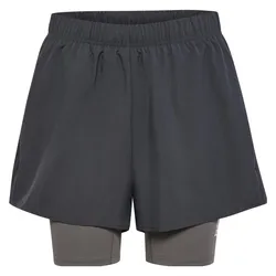 hummel, Damen, Sporthose, hmlHIIT INTENSITY W 2 IN 1 SHORTS (L), Schwarz