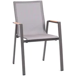 Gartensessel Brezone Aluminium Braun