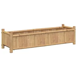 vidaXL Pflanzkübel 100x30x25 cm Bambus