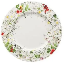 Rosenthal Frühstück-Teller 23cm Fahne - Fleurs Sauvages, Teller, Weiss, Mehrfarbig