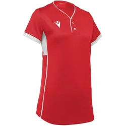Macron, Herren, Sportshirt, softball inning (XL), Weiss, Rot