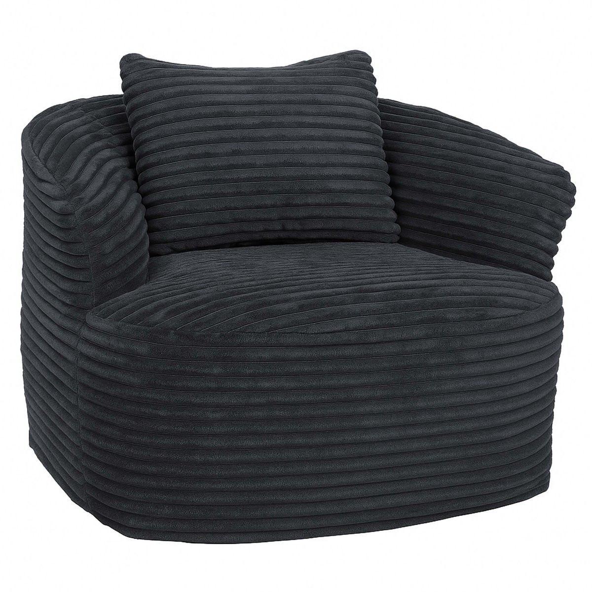 MCW-P18 Loungefauteuil in donkergrijs corduroy stof