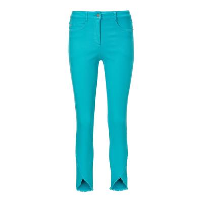 MADELEINE "Jeans Verkürzte 5-Pocket-Hose mit Fransen" abgeschrägter Fransensaum
