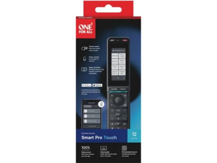 One For All - Télécommande Smart Pro Touch - Ecran Tactile, 12 En 1