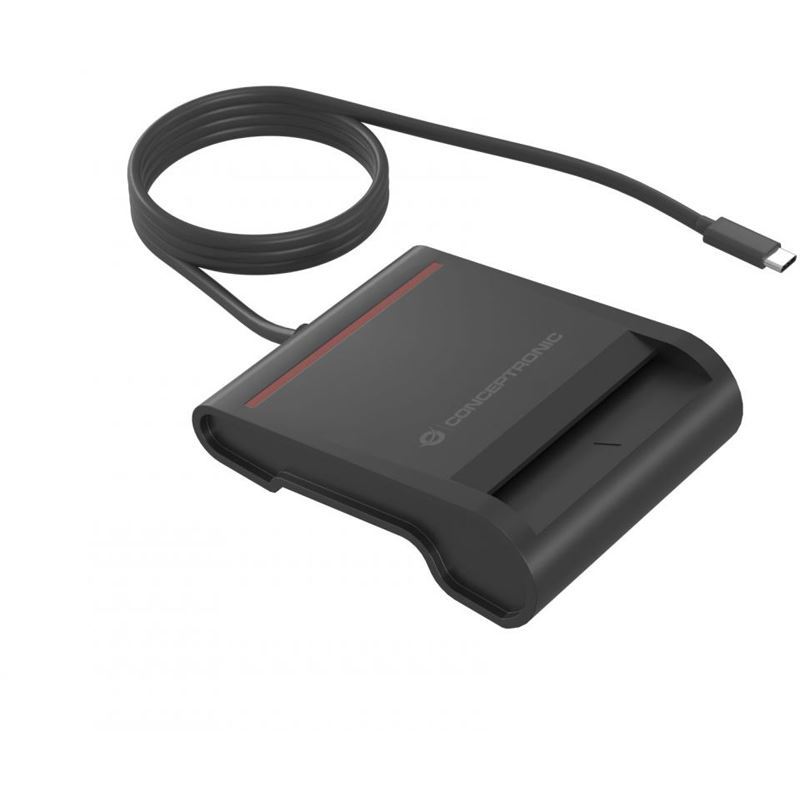 Conceptronic Smart ID Card Reader USB-C SCR01BC schwarz