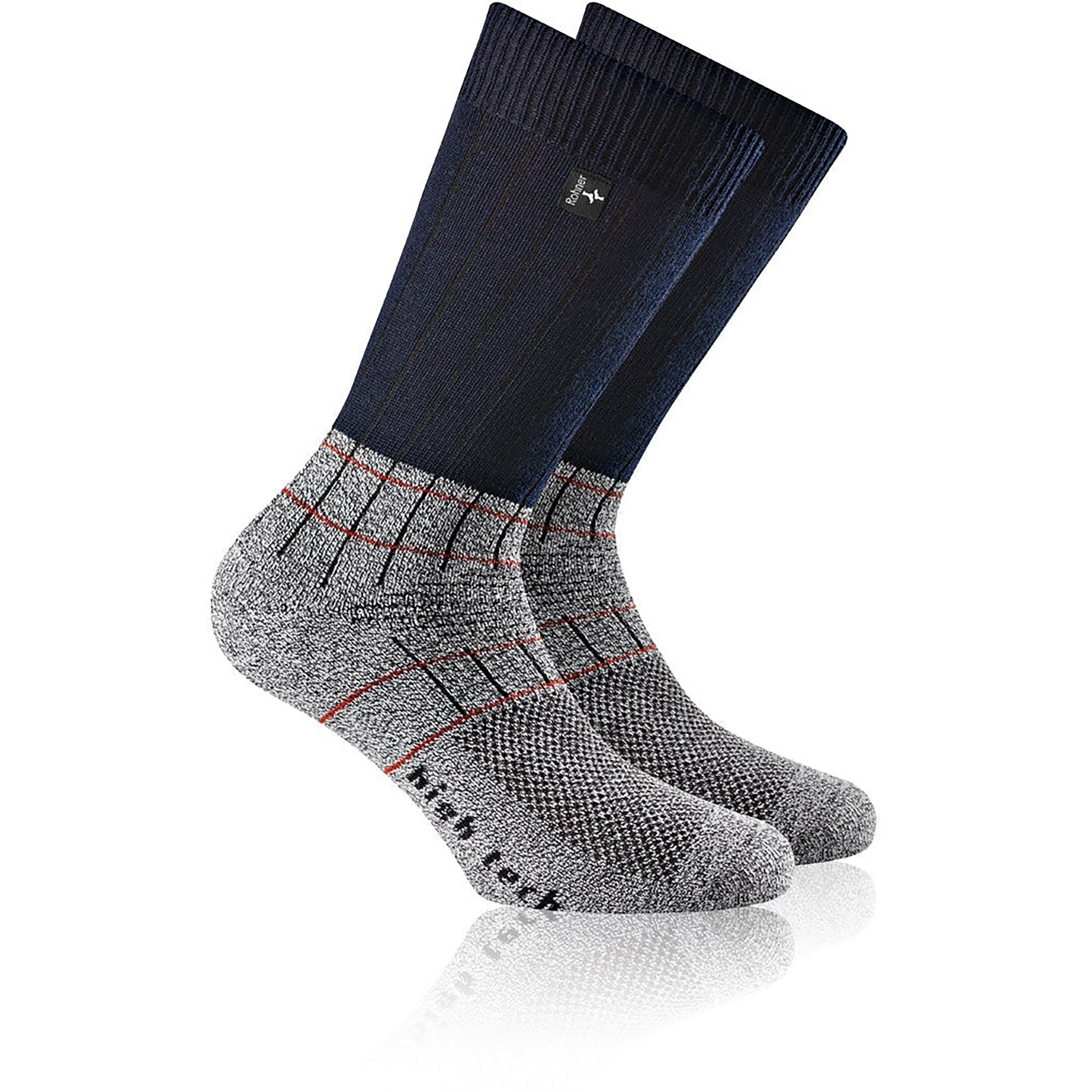 Rohner Fibre High Tech Kinder Wandersocken grau Größe 23 Trekking Hautfreundlich Merinowolle