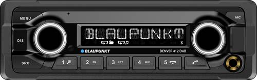Blaupunkt DENVER 412 DAB Autoradio inkl. Fernbedienung, Bluetooth-Freisprecheinrichtung, DAB+ Tuner