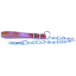 Martin Sellier Hundeleine mit Ledergriff (Hund, Spazieren), Halsband + Leine