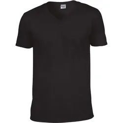 Gildan Herren Softstyle V-Neck T-Shirt 64V00 black XL