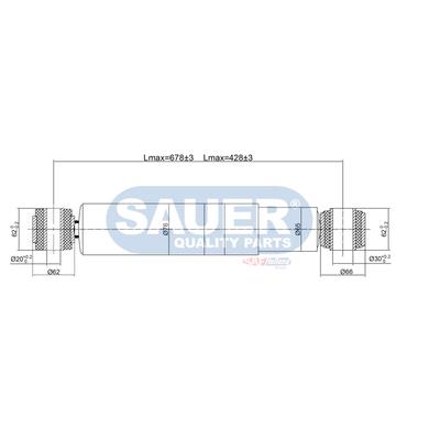 SAUER QUALITY PARTS Stoßdämpfer S3760011000 für MAN