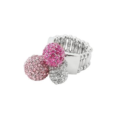 Fingerring "Space", rosa, COLLEZIONE ALESSANDRO, Fingerringe, Damen, Messing, Fingerring