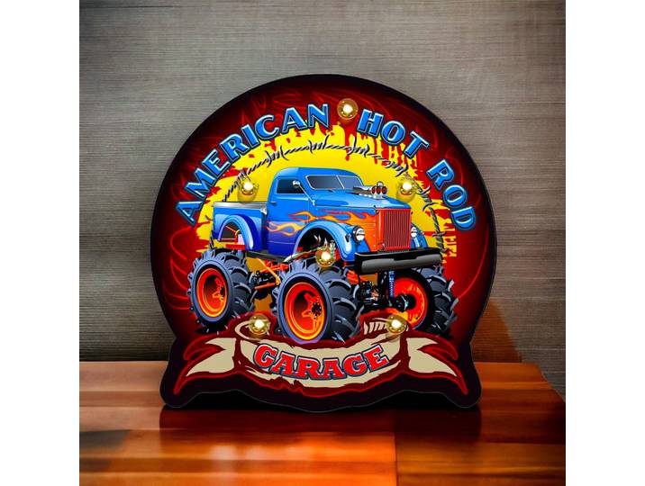 Plaque led American Hot Rod