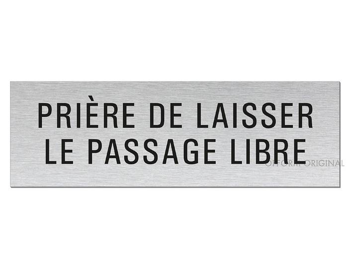 Alu-Schild Laisser la sortie libre 25 × 8 cm