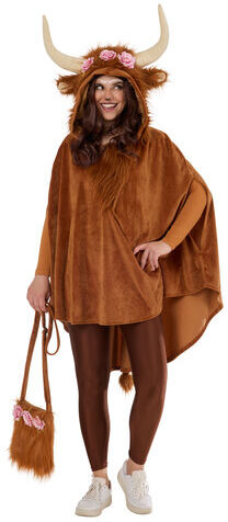 buttinette Poncho "Hochlandrind", unisex