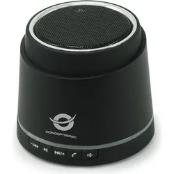 Conceptronic Drahtlose 2-Wege-Freisprecheinrichtung (5 h), Bluetooth Lautsprecher, Schwarz