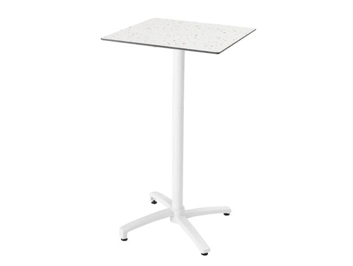 Garten-Hochtisch aus HPL und Aluminium 60x60x108 cm