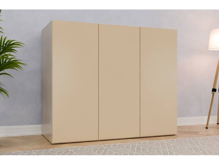 Highboard nach Maß - RAL 1014 Elfenbein - 128x151x67cm - Individuell konfigurieren