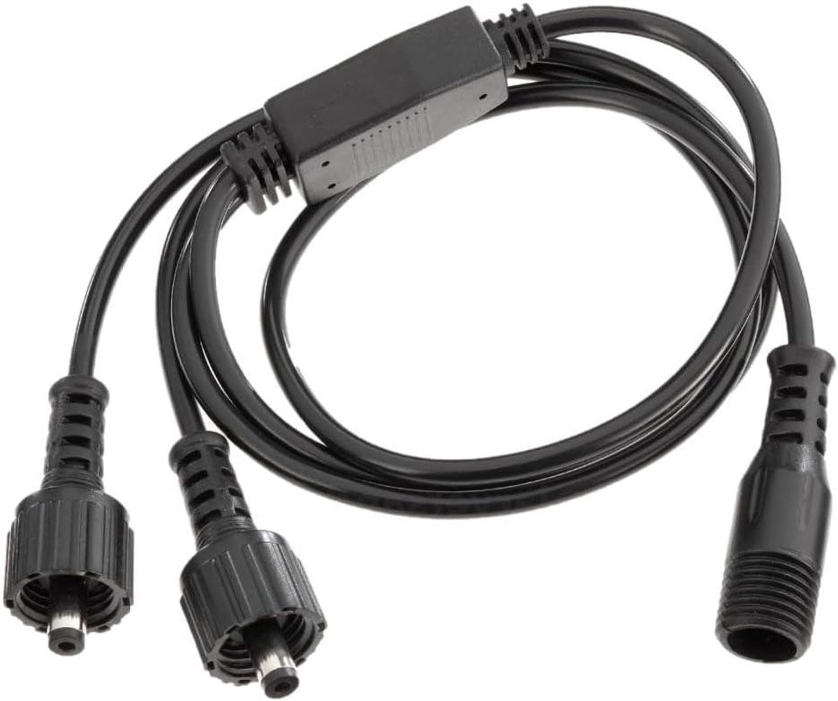 Y-verdeler kabel zwart 110 cm voor parallelle schakeling van vijverpompen