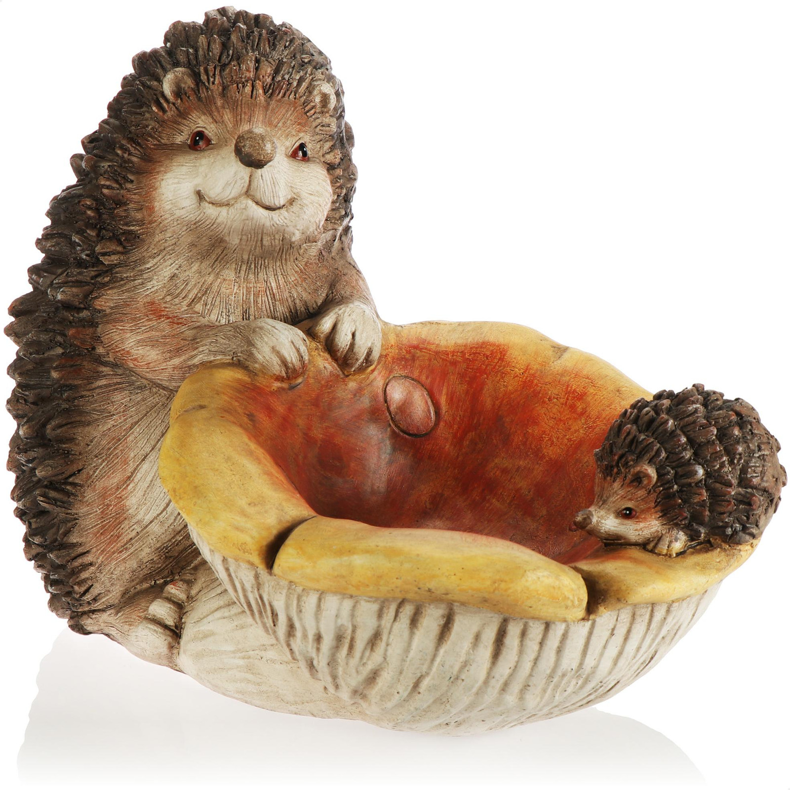 COM-Four Decoratieve egel met paddenstoel voor binnen en buiten