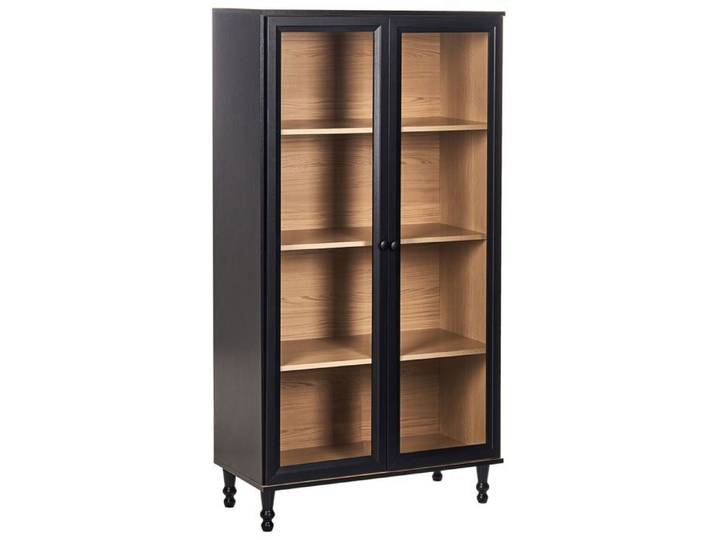 Vitrine en verre TINGLEDALE 80 cm Noir
