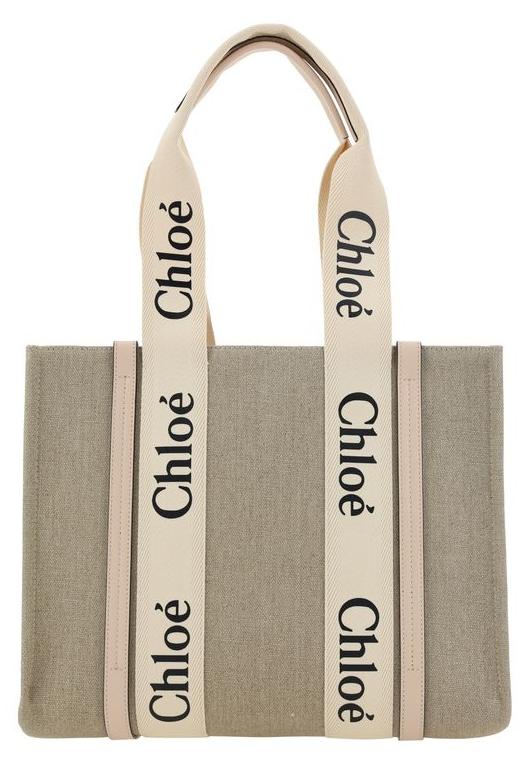 Chloé Handtasche aus Leinen in Beige