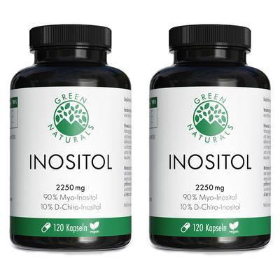 Green Naturals Myo-Inositol 2025mg & D-Chiro 225mg 2x 2x120 St Kapseln
