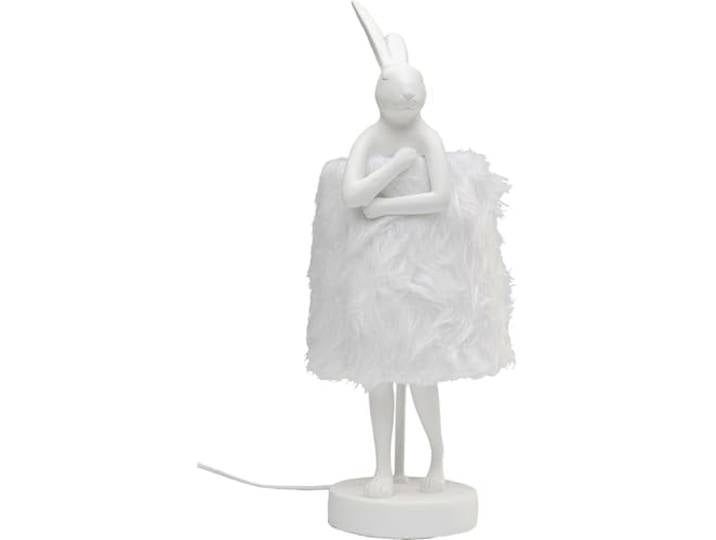 Lampe Animal lapin Fluff 50cm blanc Kare Design