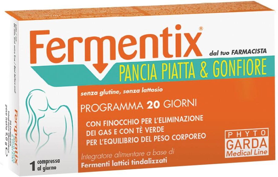 NAMED Srl Phyto Garda, Fermentix Pancia Piatta e Gonfiore, 20 Compresse